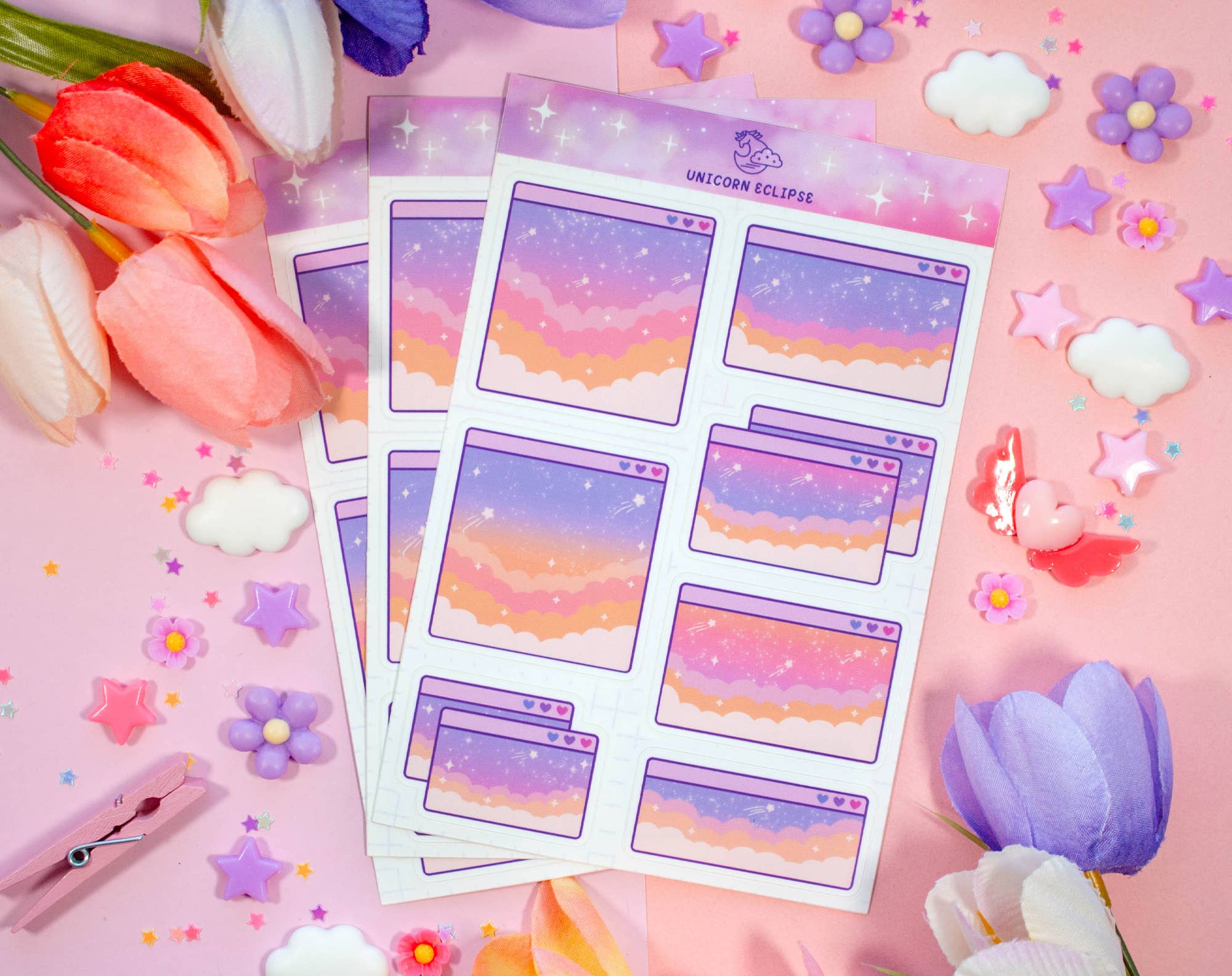 Computer Popups 2 Sticker Sheet