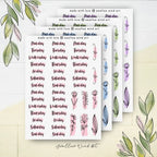 Sticker Sheet - Functional Day of the Week Script Stickers