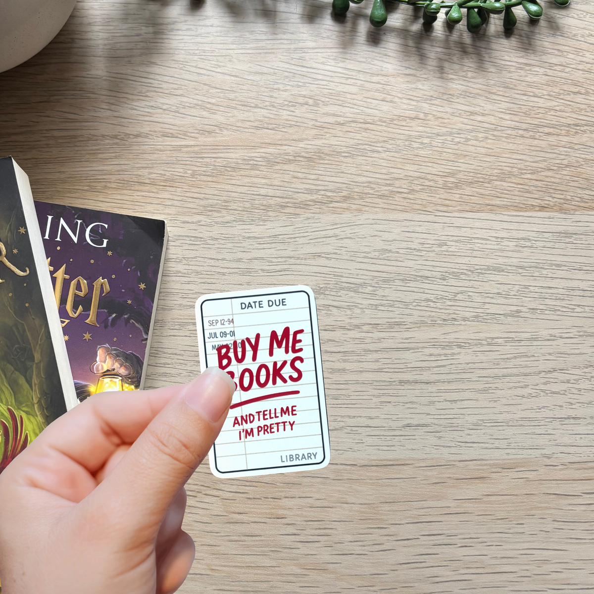 Buy me books Sticker