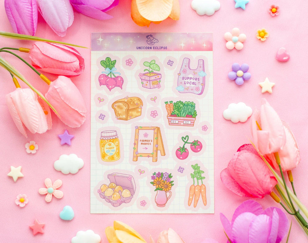 Farmers Market Sticker Sheet