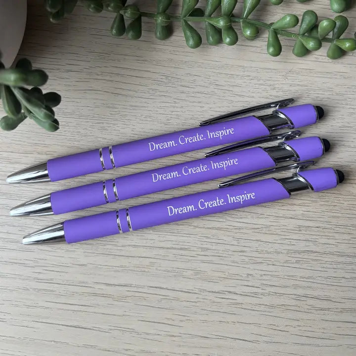 Dream. Create. Inspire purple Pen/Stylus
