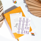 Sticker Sheet - Functional Day of the Week Script Stickers