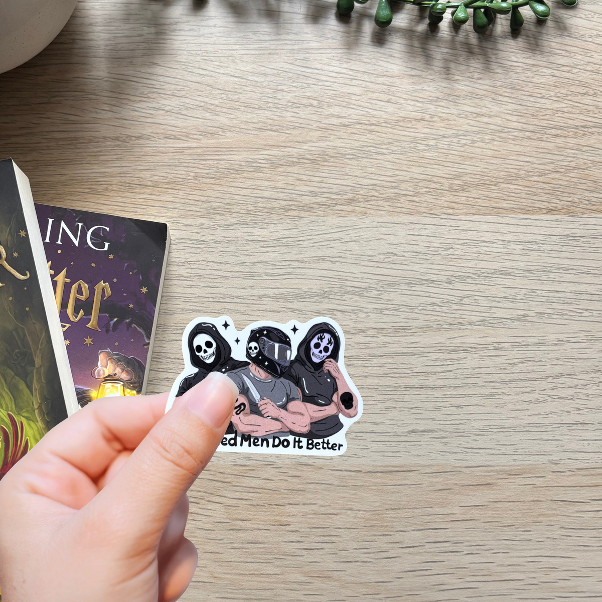Masked Men Sticker