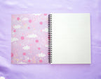 Pastel Academia Spiral Lined Notebook (7x9")