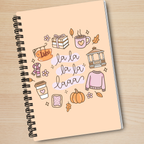 La la la Orange Notebook