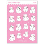 Ghost Cats Waterproof Stickers