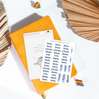 Sticker Sheet - Functional Day of the Week Script Stickers