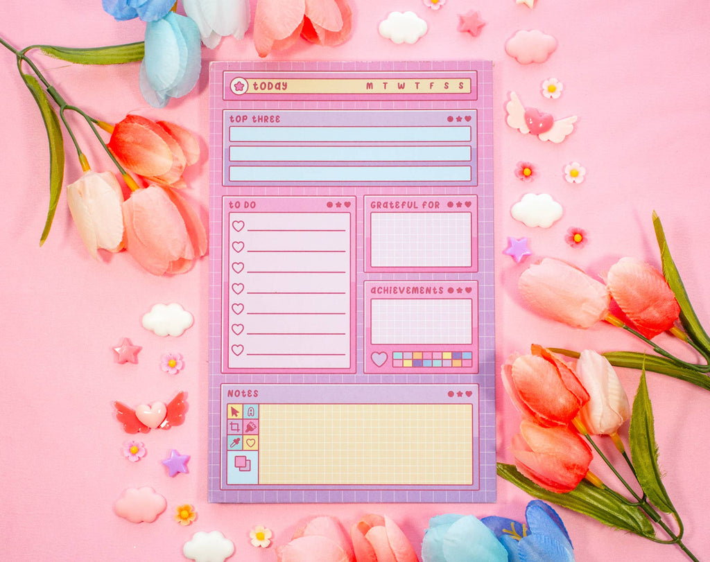 Artsy Daily Planner Pad