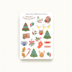 Sticker Sheet - Cute Australian Christmas