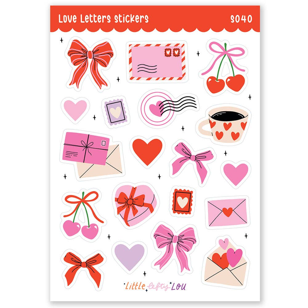 Love Letters Stickers Waterproof
