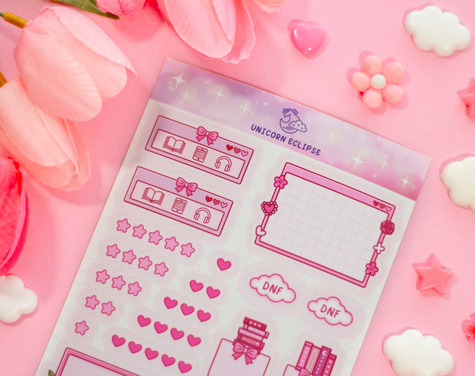 Love Story Book Review Sticker Sheet