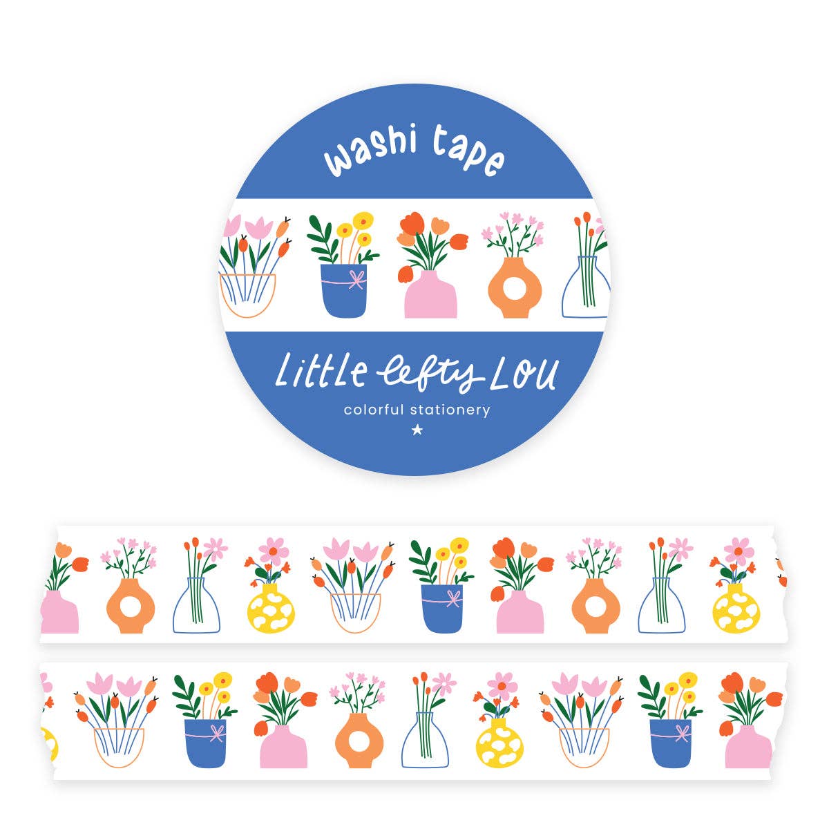 Flower Vases Washi Tape