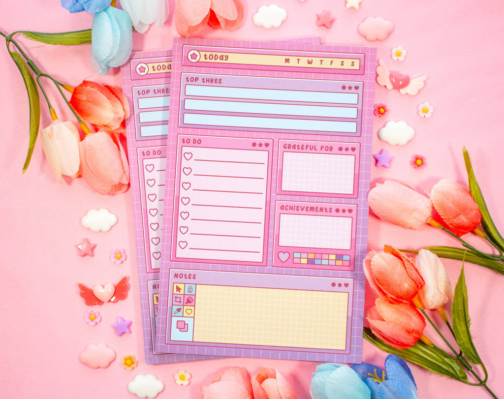 Artsy Daily Planner Pad