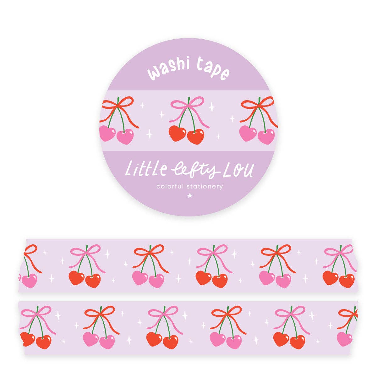 Heart Cherries Washi Tape