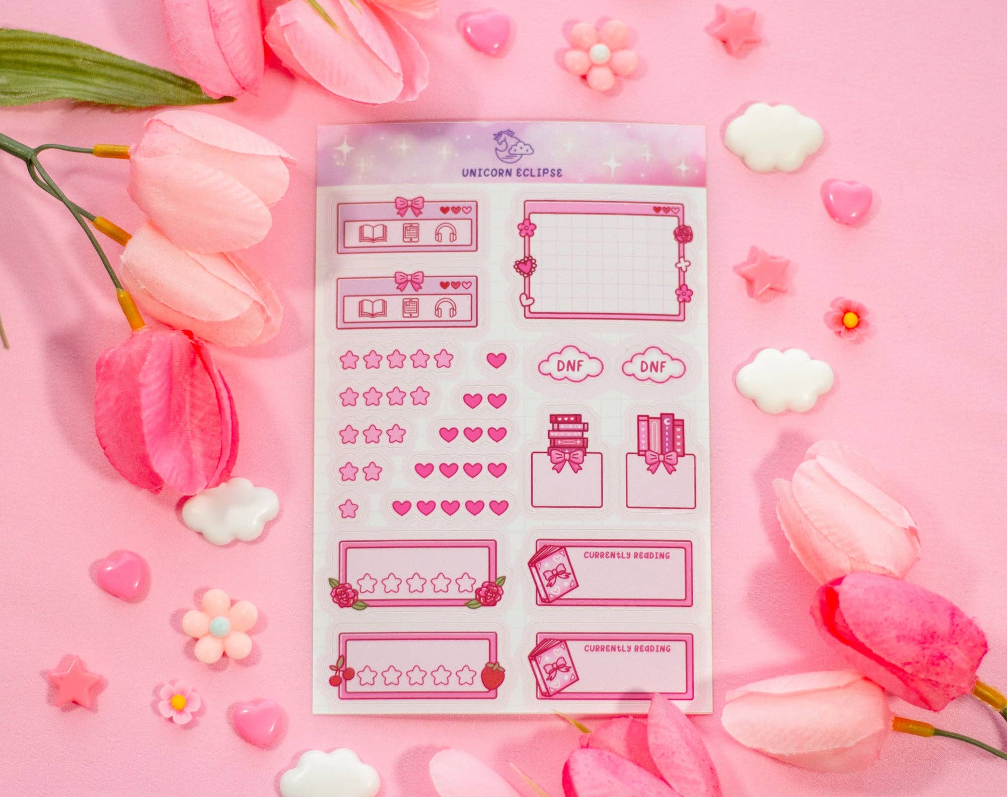 Love Story Book Review Sticker Sheet