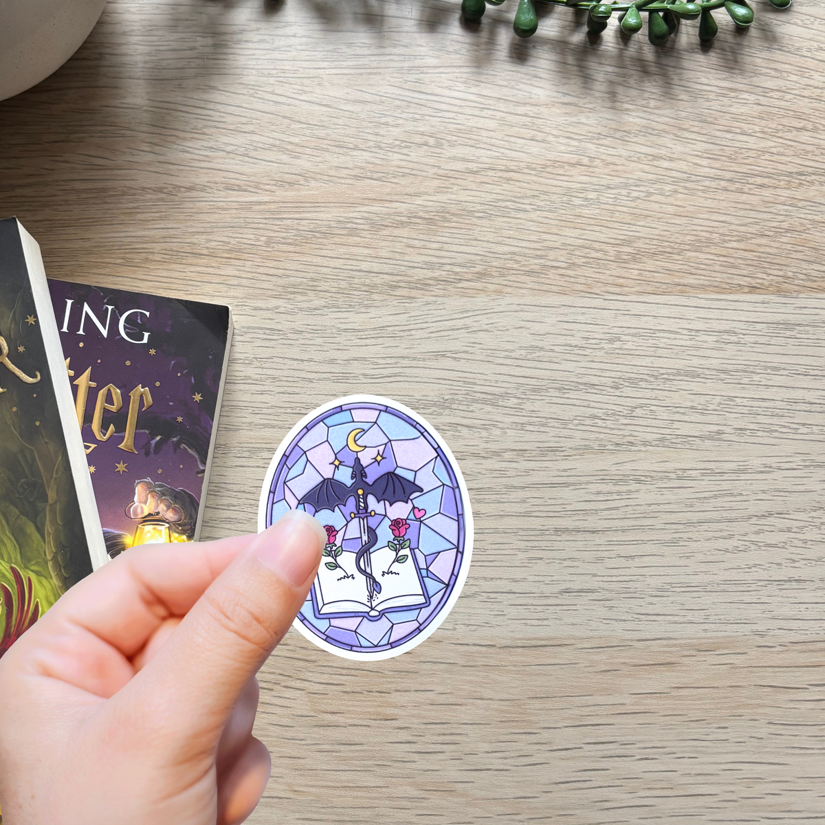 Fantasy Stained Glass Sticker