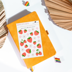 Sticker Sheet - Sweet Strawberry Flower
