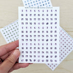 Sticker Sheet - Functional Date Dot Journal Stickers