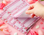 Love Story Book Review Pad
