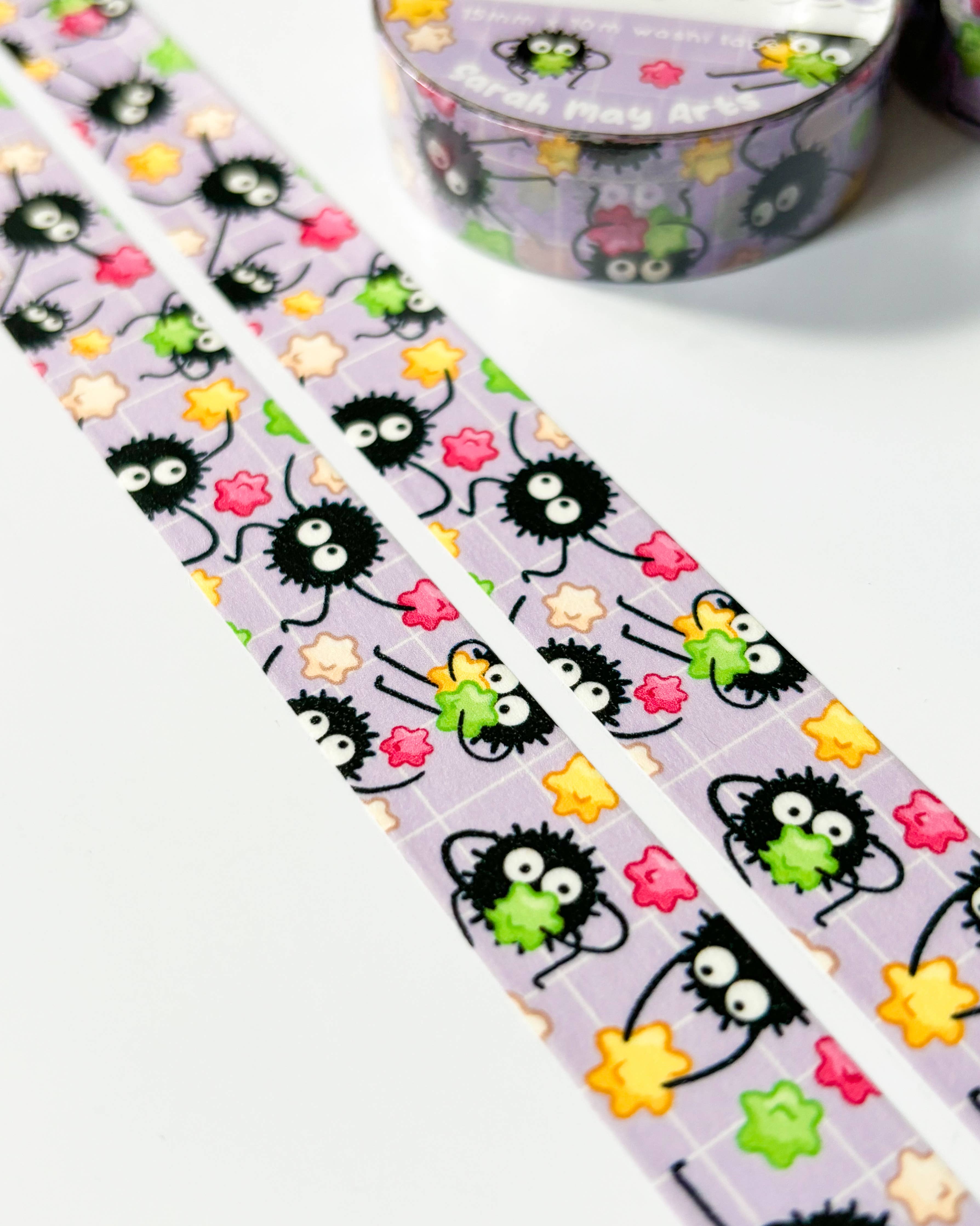 Cheeky Sprite Washi Tape | Cute Colorful 15mm x 10m Tape