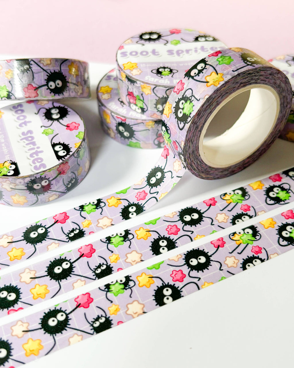 Cheeky Sprite Washi Tape | Cute Colorful 15mm x 10m Tape
