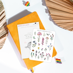 Sticker Sheet - Wildflowers & Leaves v1