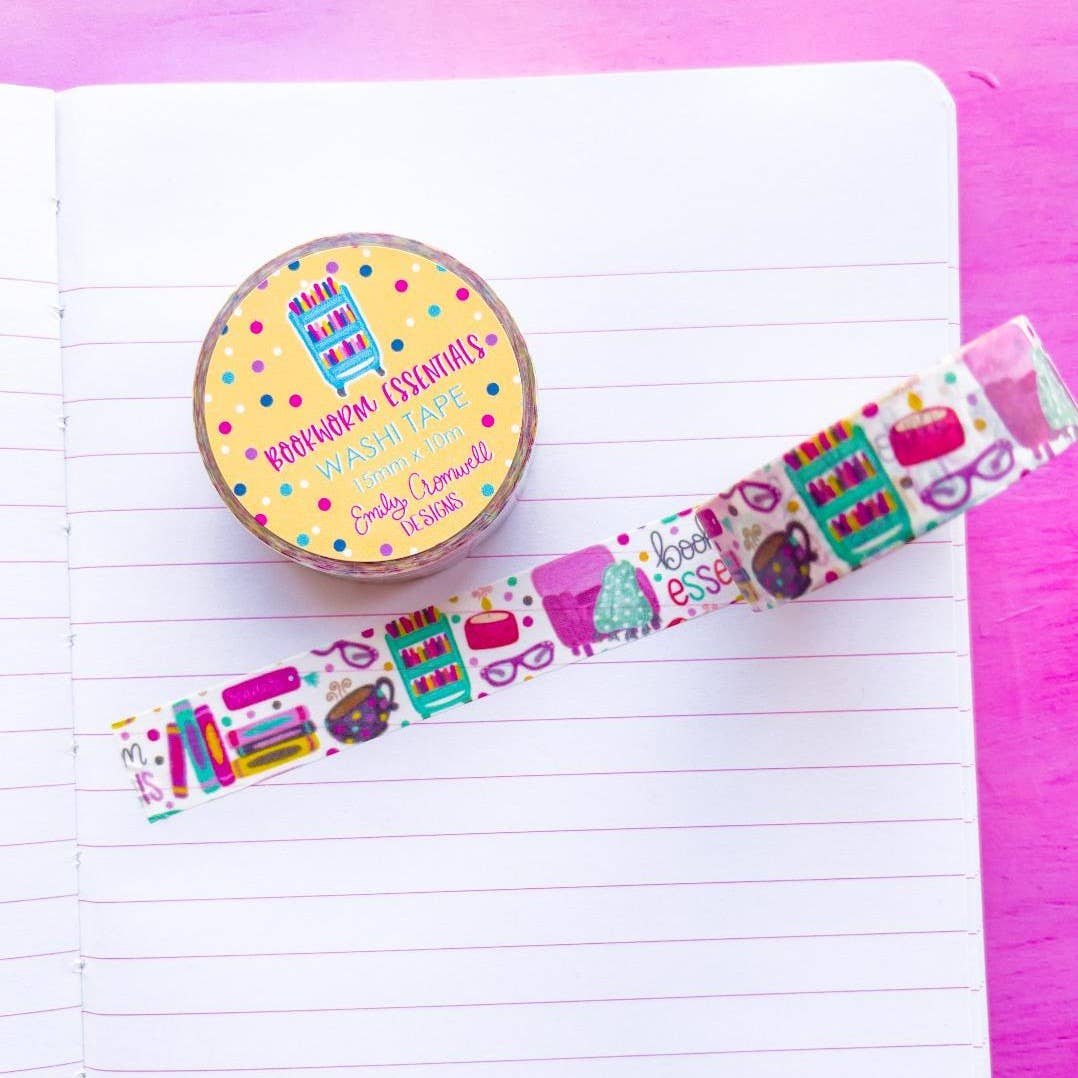 Bookworm Essentials Washi Tape
