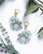 Forest Spirit Acrylic Charm | Anime Floral Keychain
