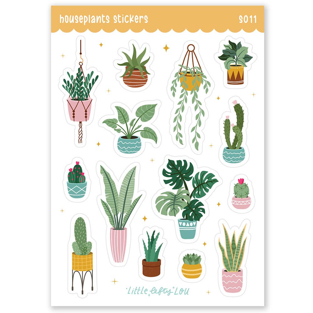 Houseplants Stickers (S011)