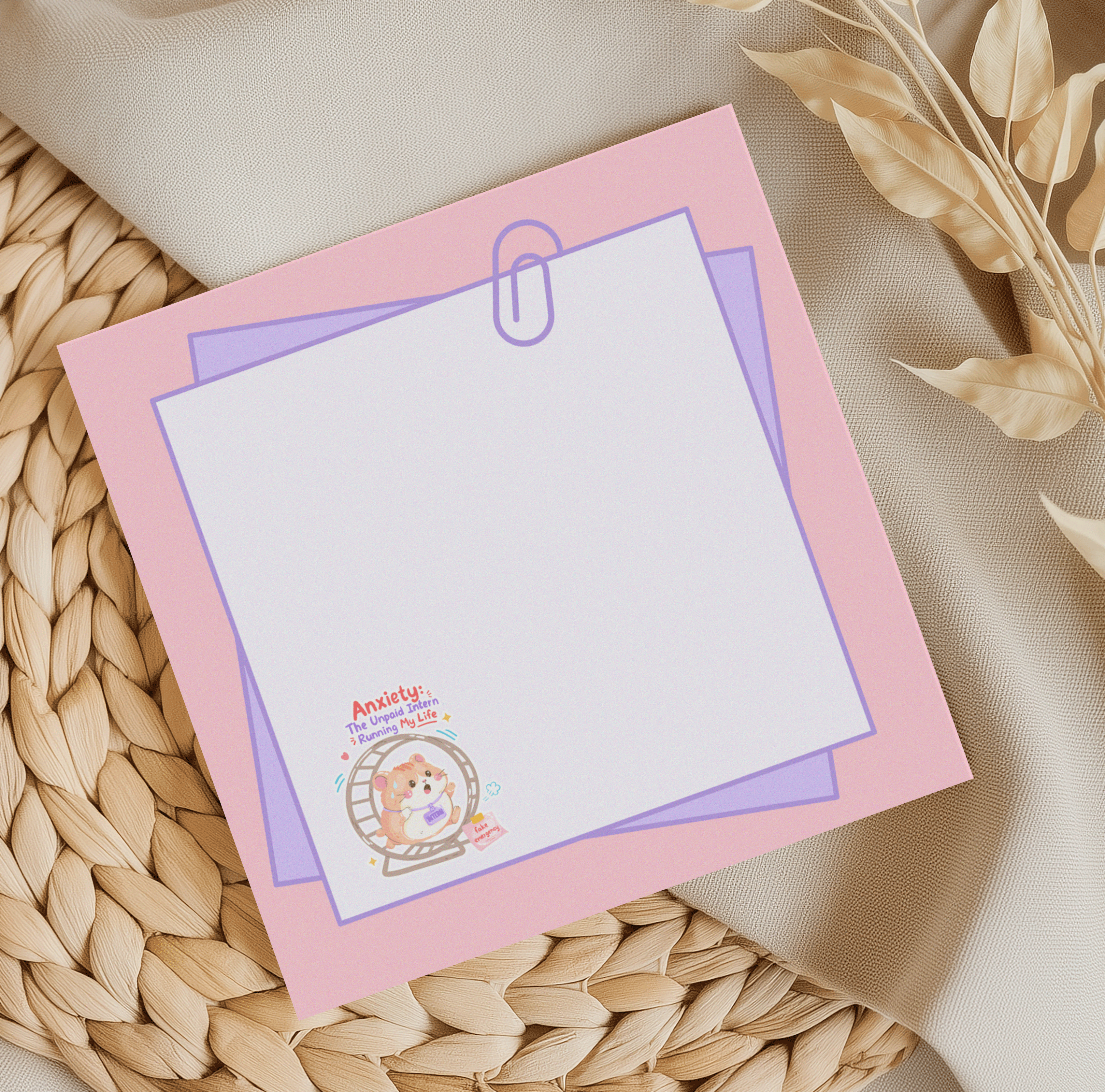 Anxiety: The unpaid intern running my life Memo Pad