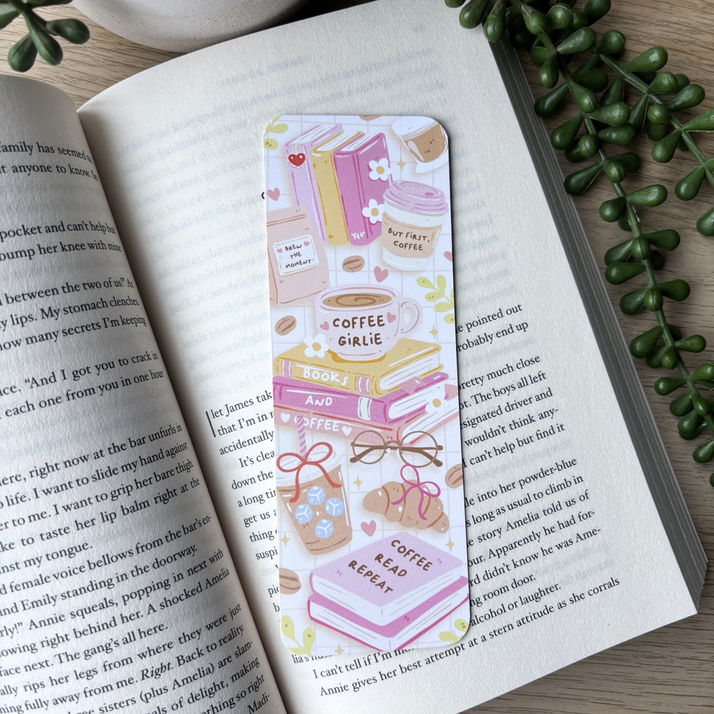 Coffee Girlie Traditional Bookmark