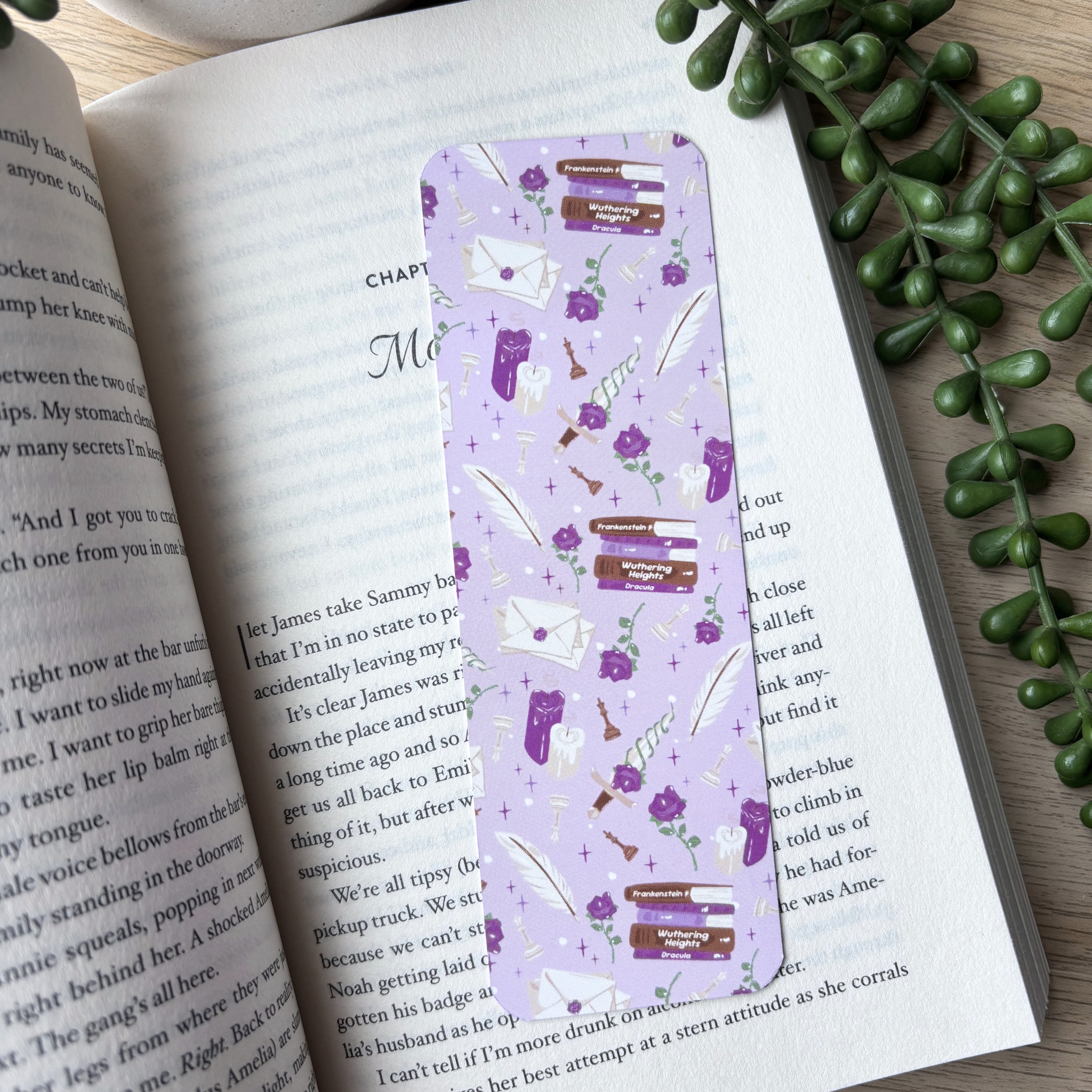 Dark Academia Traditional Bookmark