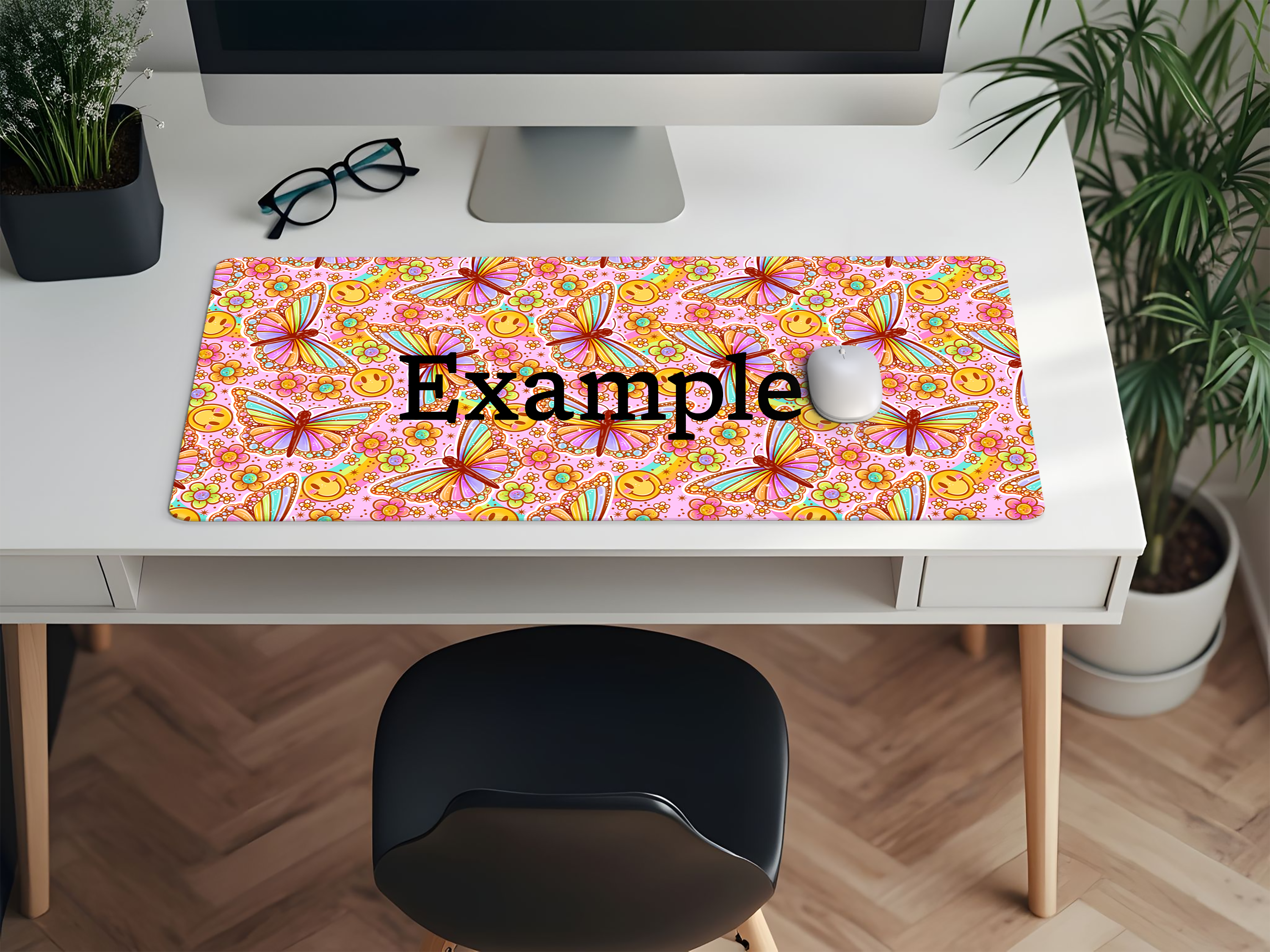 Rainbow Butterfly Desk Mat - PRE ORDER