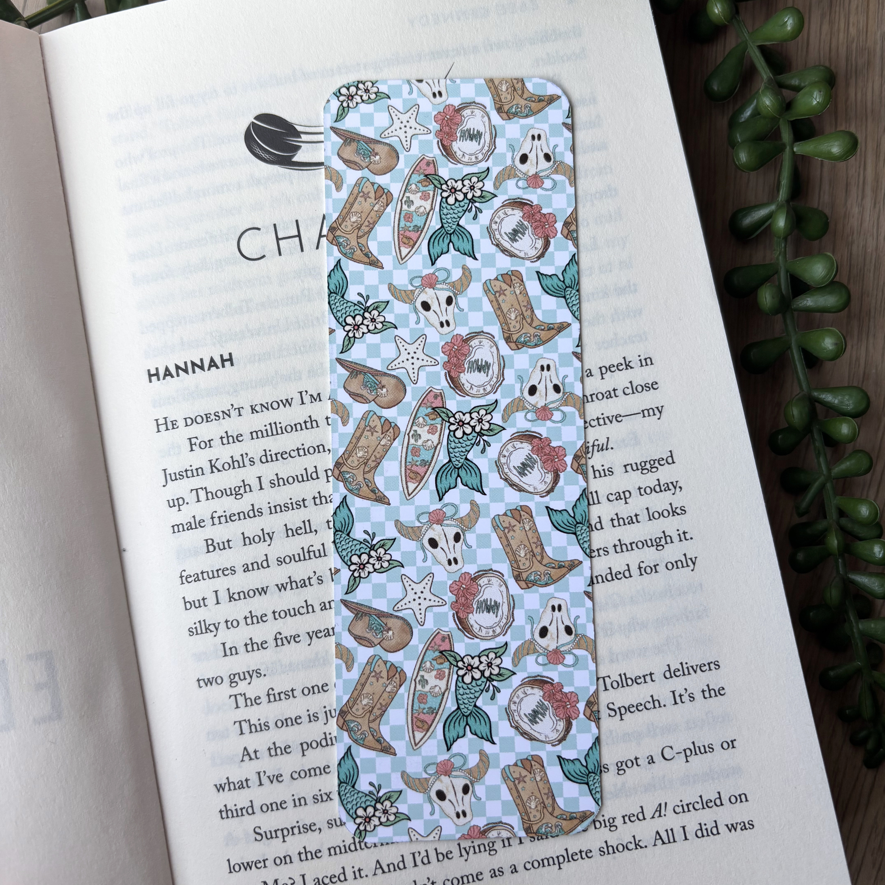 Western mermaid Traditional Bookmark