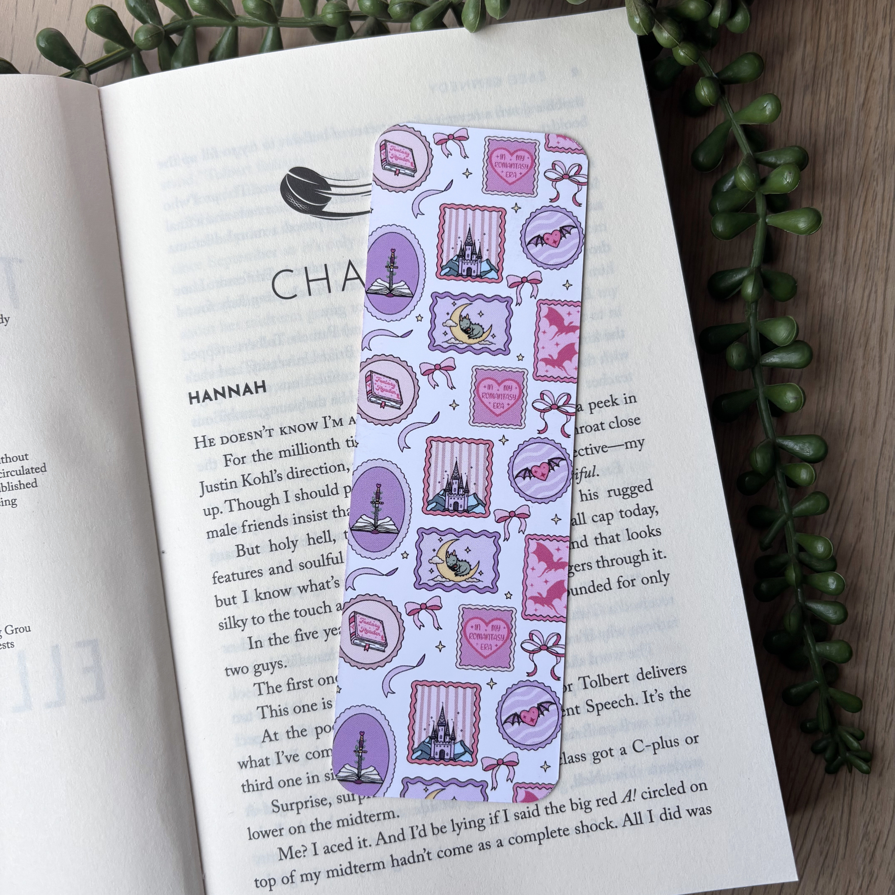 Romantasy Stamps Traditional Bookmark