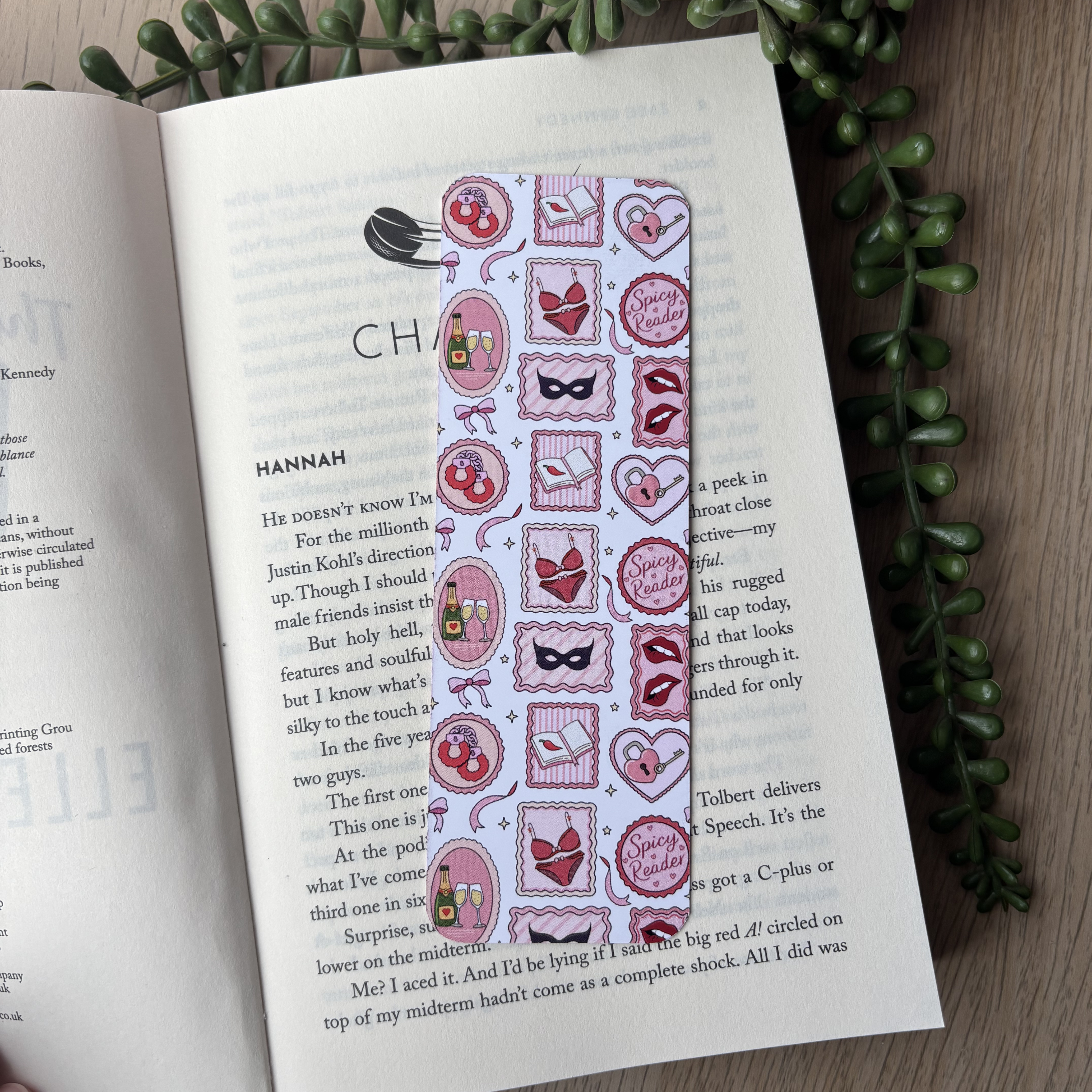 Spicy Reader Stamps Traditional Bookmark