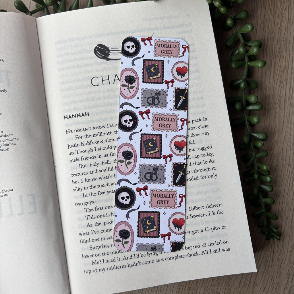 Dark Romance Stamps Traditional Bookmark