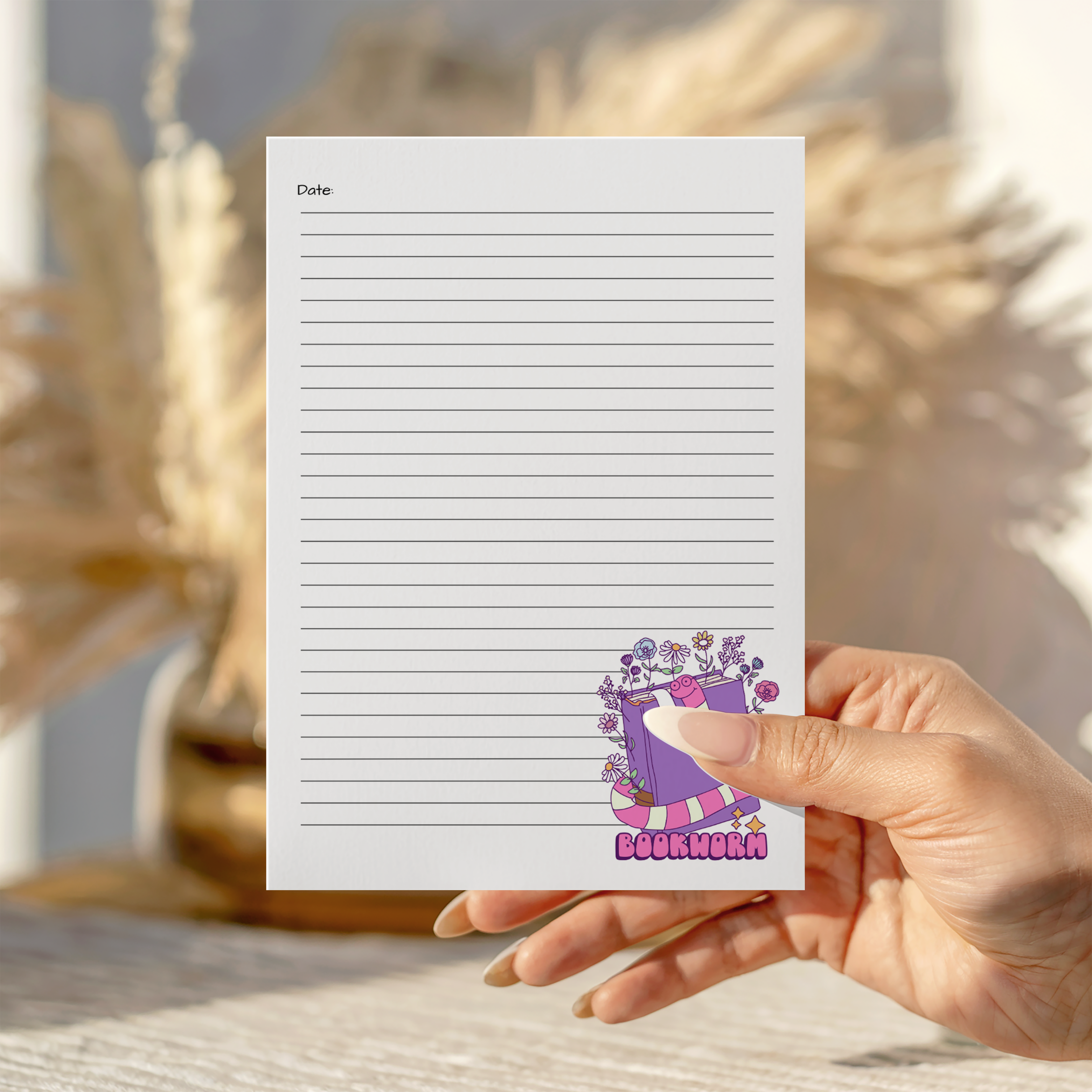 Bookworm Notepad A5