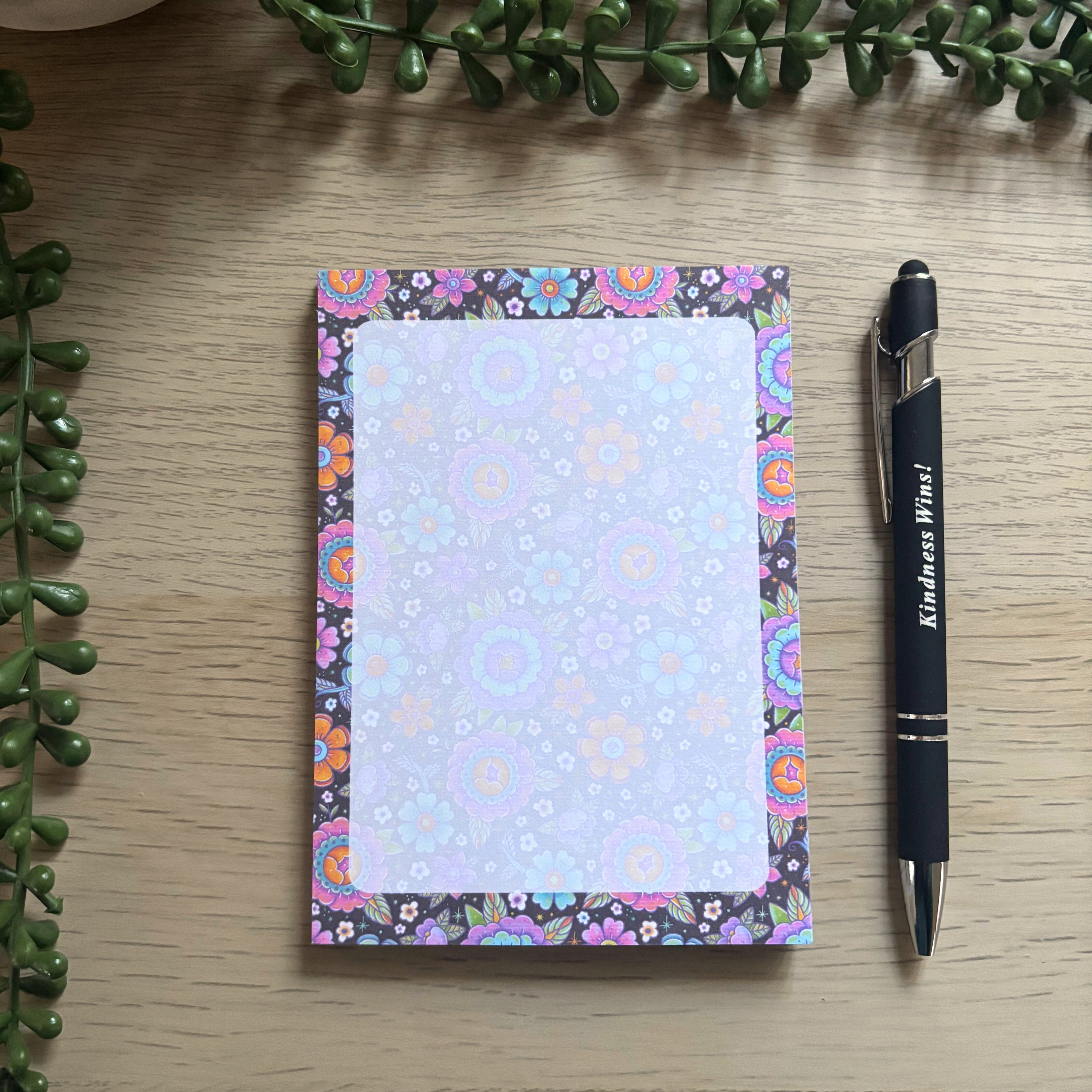Bright Floral Notepad (various sizes)
