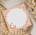 Strawberry Chick memo pad