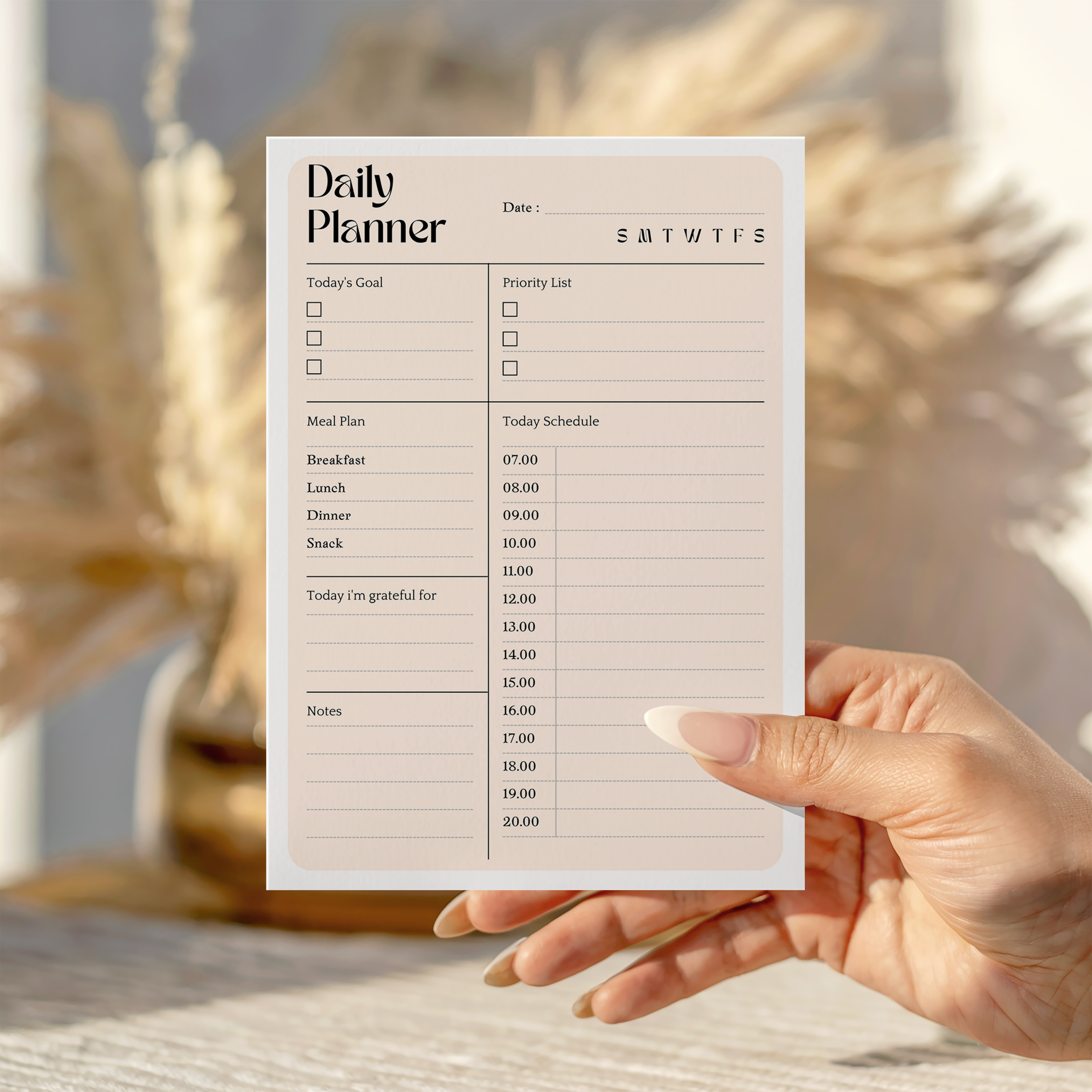 Daily Plan Notepad (Variety)