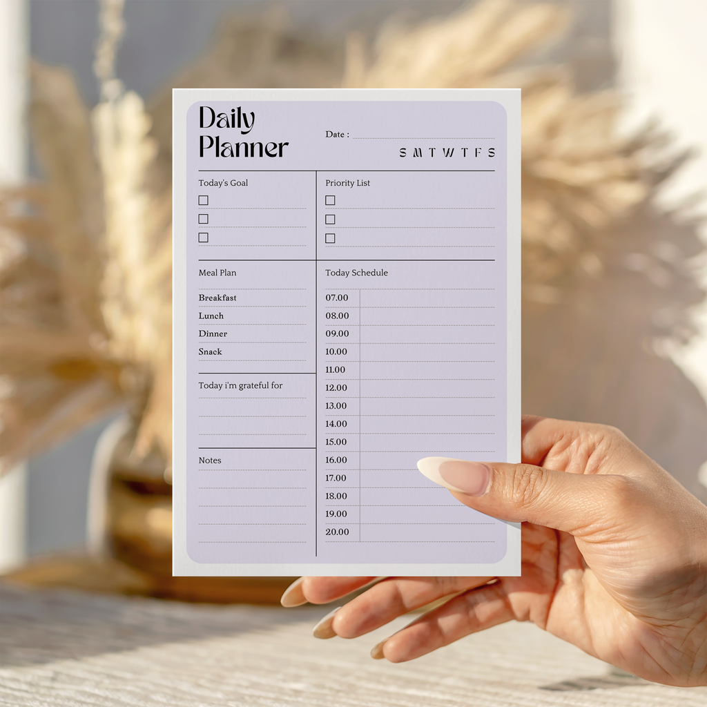 Daily Plan Notepad (Variety)