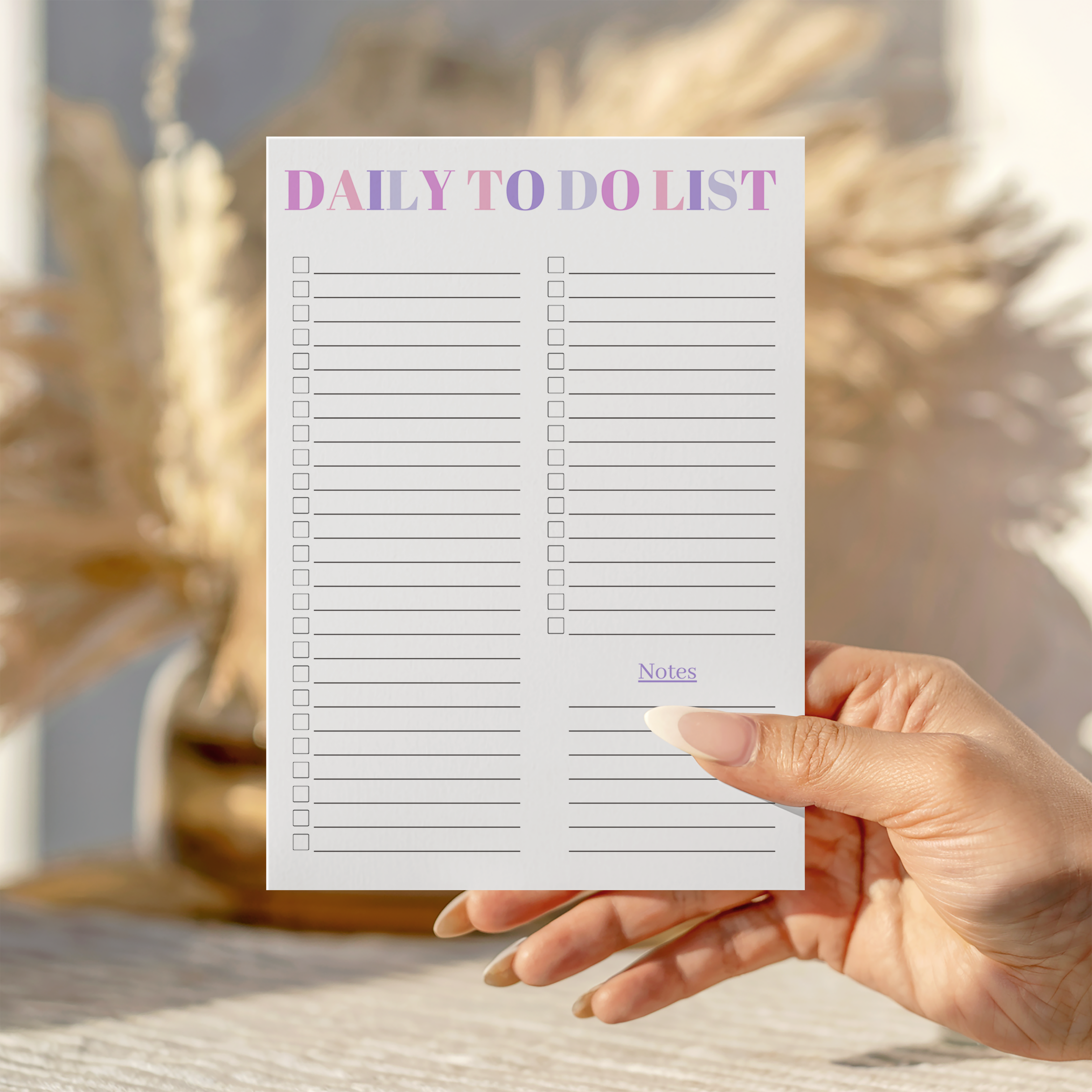 Daily to do list Notepad
