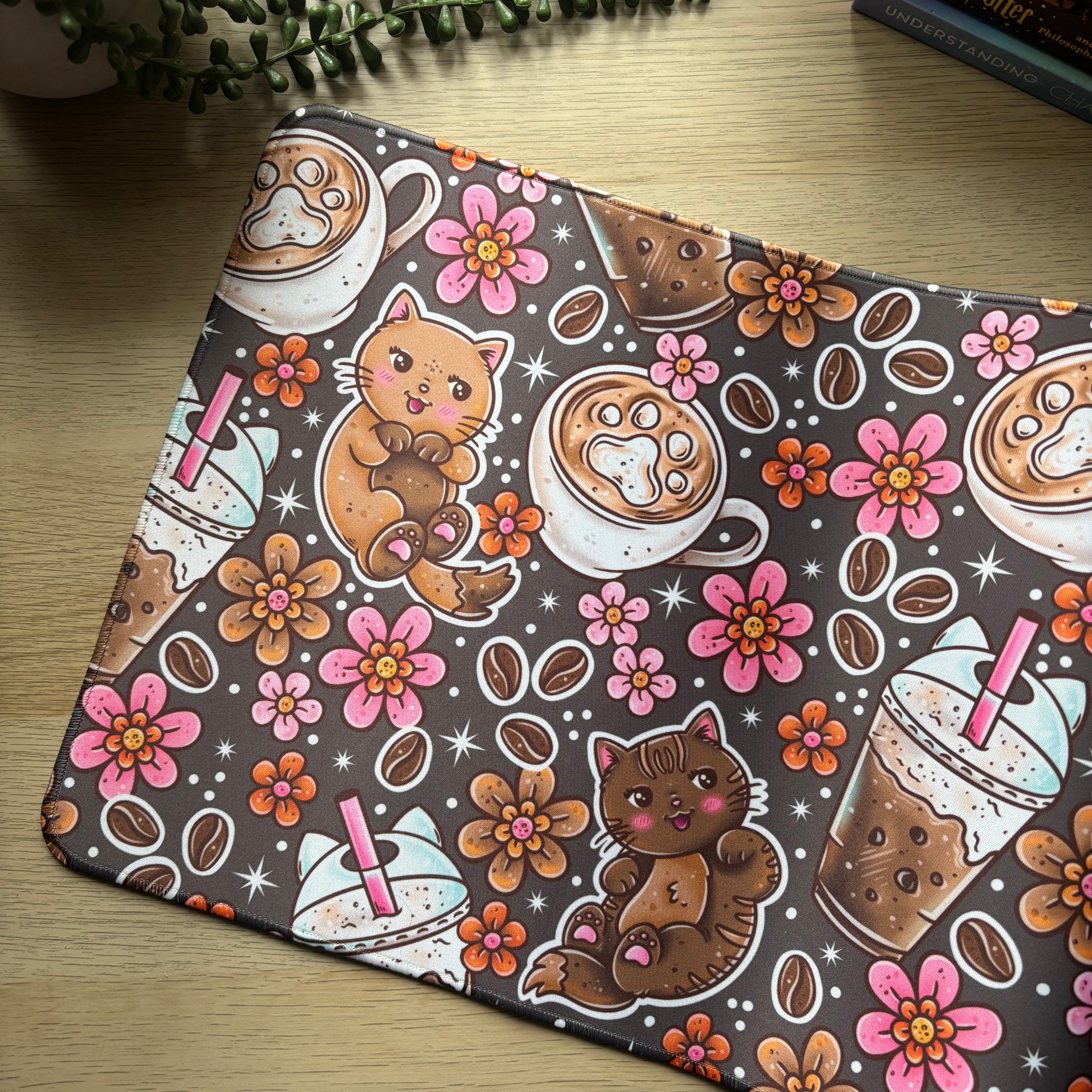 Coffee Cats Desk Mat