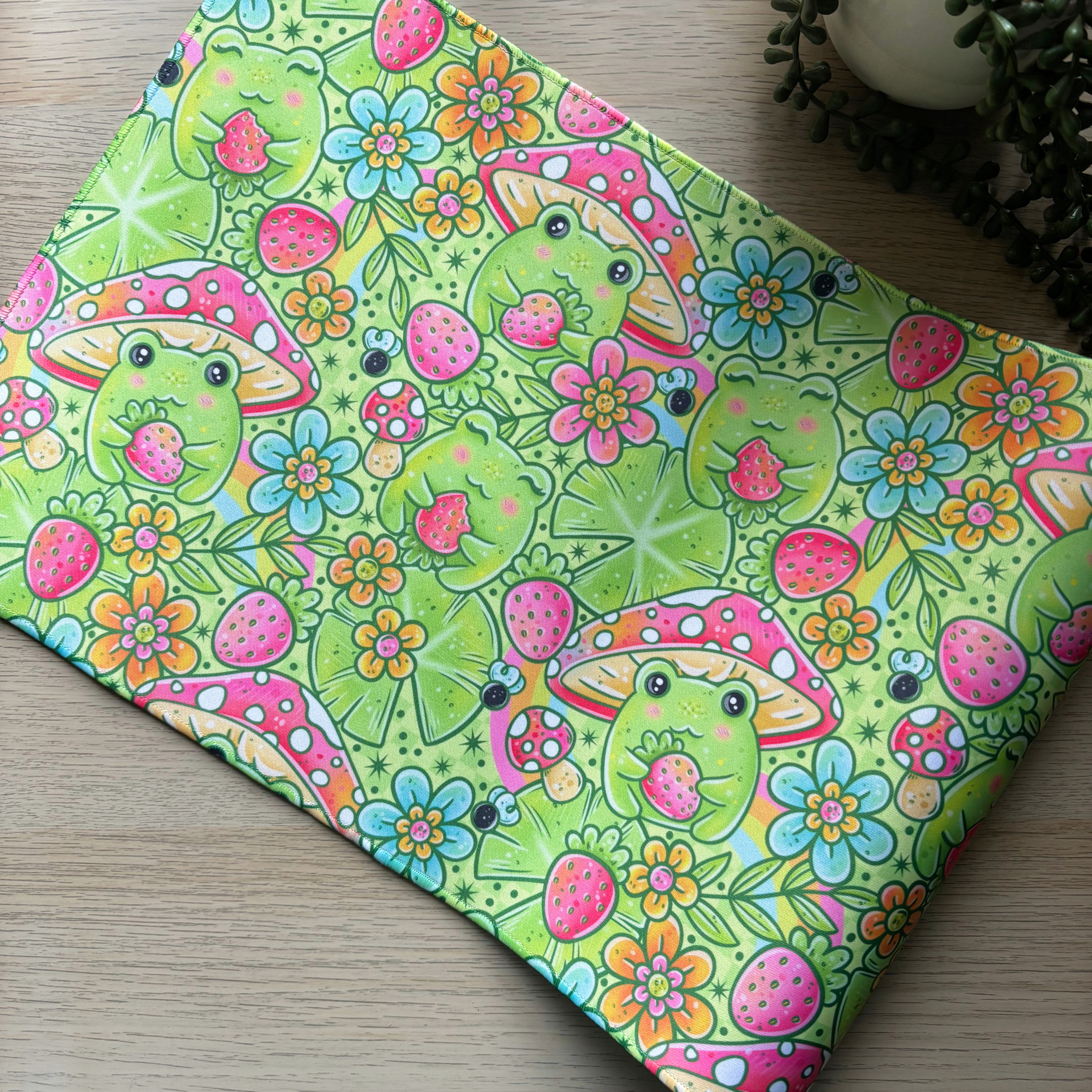 Strawberry Frog Desk Mat