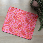 Pink Moth Mouse Pad