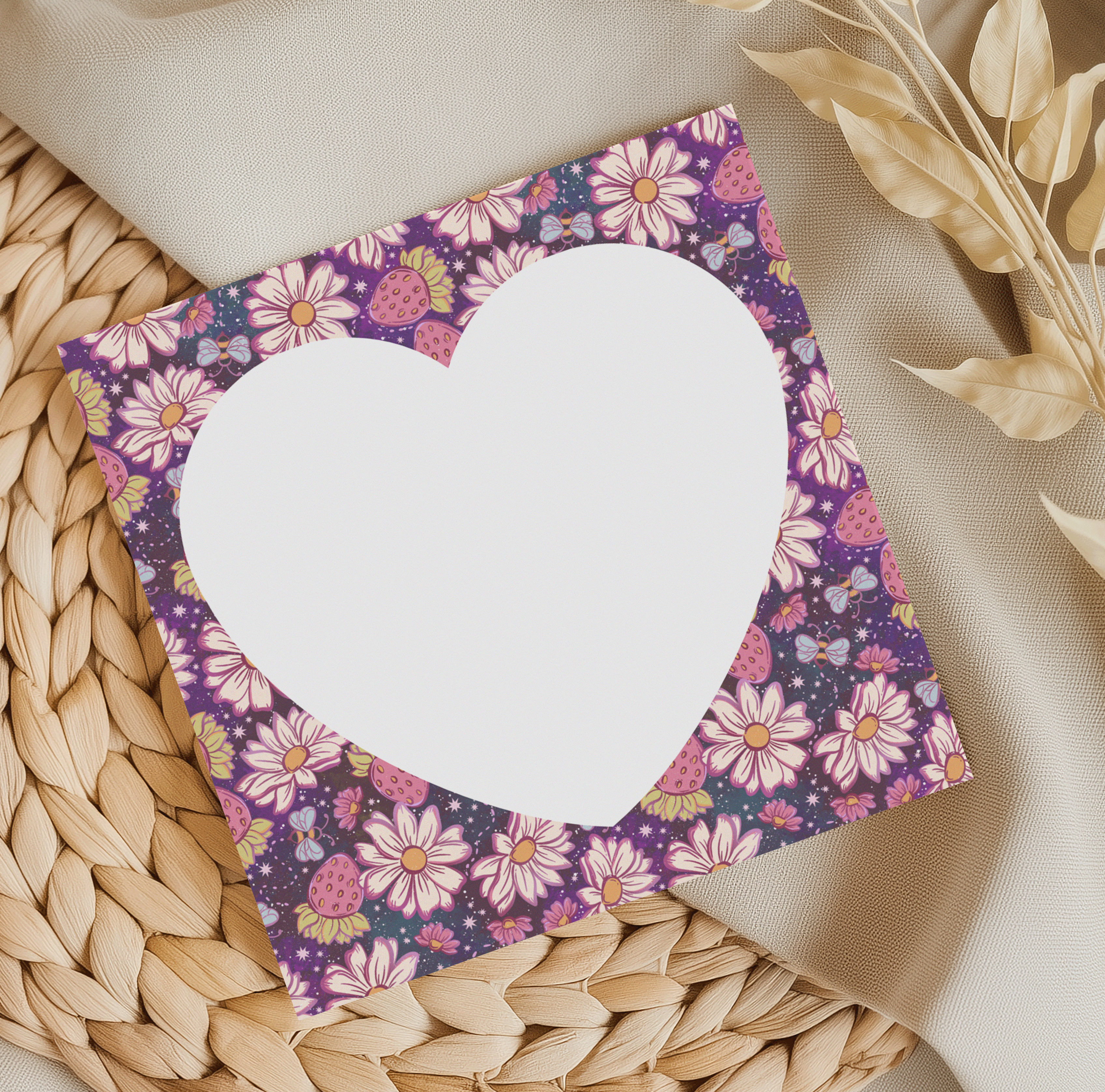 Floral Berry Memo pad