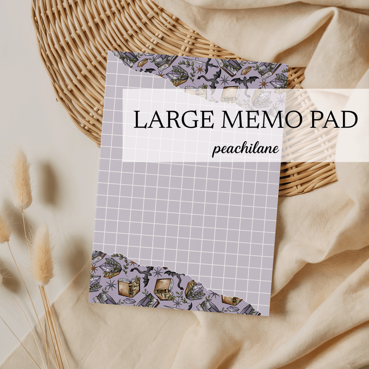 Fantasy Purple Large Memo Pad