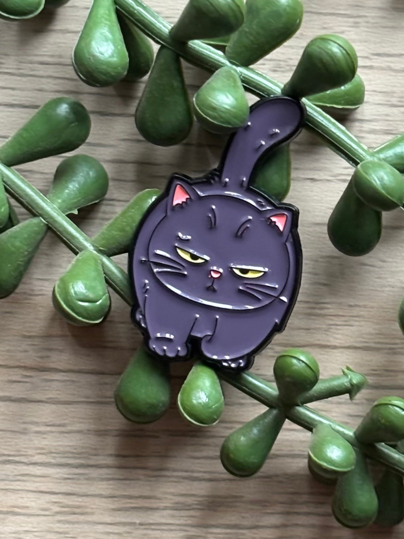 Grey grumpy cat Pin