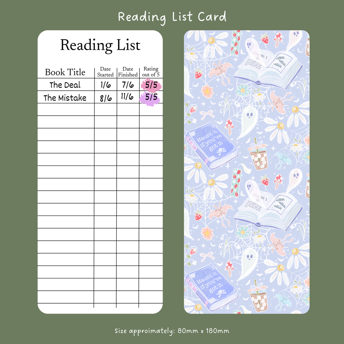 Haunt it - Reading List